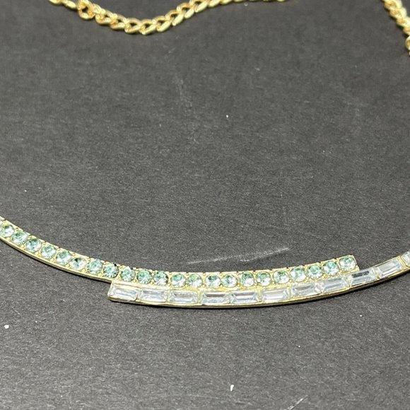 Two Tone Bar Necklace Gold Tone‎ Chain Unbranded And Unmarked - Picture 4 of 8